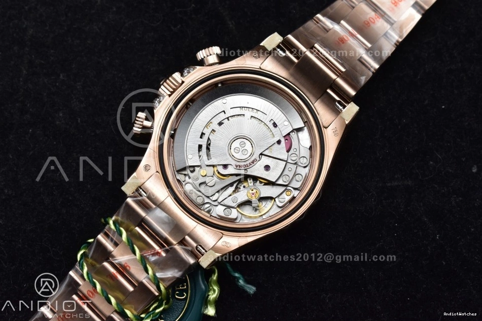 ZF SH Rainbow Bracelet Best 1:1 Diamonds 116595RBOW Durable Edition 776 Black RG Dial on Daytona 0416